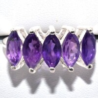 Silver Amethyst(2.35ct) Ring - 3