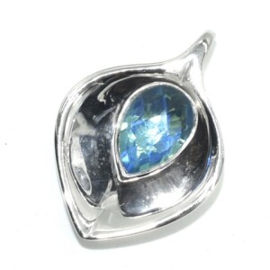Silver Blue Mystic(2.9ct) Pendant