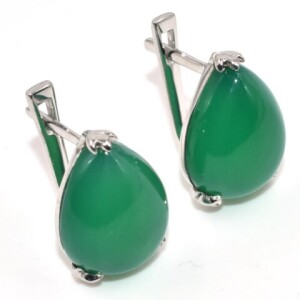 Silver Onyx (11.1ct) Earrings