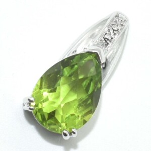 Silver Green Quartz(4.5ct) Pendant