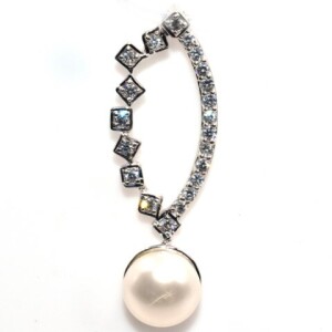 Silver Pearl Cz(4.3ct) Pendant