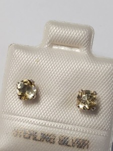 Silver Citrine(0.5ct) Earrings