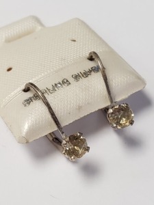 Silver Citrine(0.5ct) Earrings