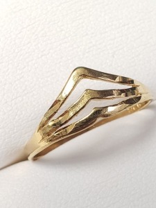 Silver Gold Plated Ring