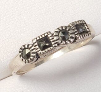 $80 Silver Marcasite Ring