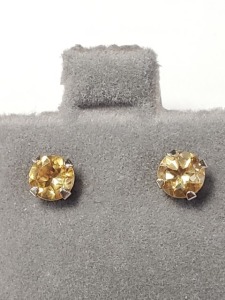 $200 14K Citrine(0.6ct) Earrings