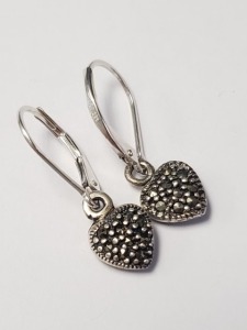 $80 Silver Marcasite Earrings