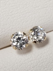 $100 14K Cz Earrings