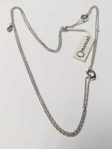 $95 Silver Personal Label Necklace