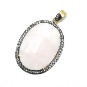 Silver Pink Opalcz(11.7ct) Pendant