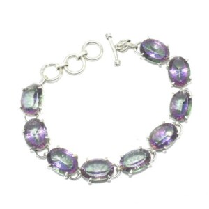 Silver Mystic Quartz(62.5ct) Bracelet