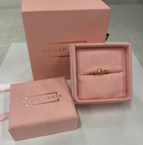 Blush And Bar New Gold Toned Fashion Ring