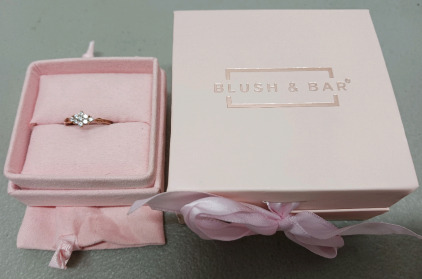 Blush And Bar Gone Toned Fashion Ring