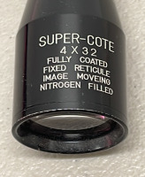 (1) SUPER-COTE 4x32 Fully Coated Fixed Reticule Nitrogen Filled Image Moving Rifle Scope - 2