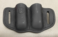 (4) Prefilled 90 Gram CO2 Cylinders, (1) 1791 Black Leather 2 Cylinder Belt Holster - 4