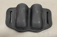 (4) Prefilled 90 Gram CO2 Cylinders, (1) 1791 Black Leather 2 Cylinder Belt Holster - 5