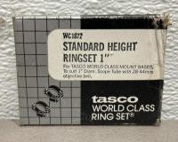 (7) Sets Tasco World Class Standard Height Ringset 1” For Scope Mounting - 2