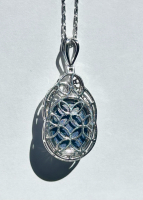 $4,985 Value, 14K Gold Diamond & Sapphire Pendant Necklace - 3