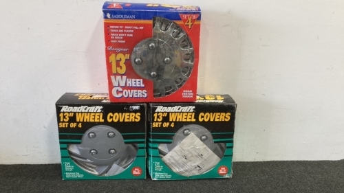 (3) 13” Set Of 4-Wheel Covers