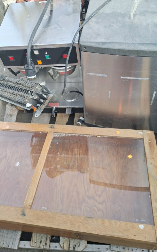 Industrial! Coffee maker cabinet & Stainless Steel Additional Appliance