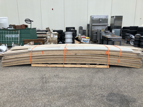 Assorted lengths of Beige Siding Panels