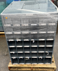 Pallet with (4) Pigeon Hole Cabinets