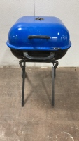 Americana Blue/Black Charcoal BBQ