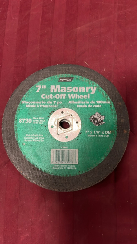 7” Masonry Cut-Off Wheels x7