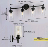 Black Vanity Light Fixtures - 2