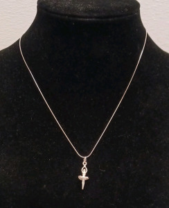 . 925 Sterling Silver Necklace & Ballerina Pendant