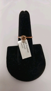 10K Rosegold .61 Diamond Ring Size 7