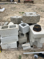 Assorted Pavers and Cement Blocks - 4