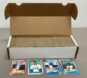 1990 Topps Collectible Baseball Cards Named To Mackey Sasser, Willie Wilson, Mike Bielecki, Jose Alvarez And Many More