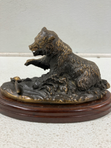 Brass Bear Sculpture