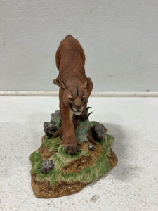 Porcelain Puma Sculpture