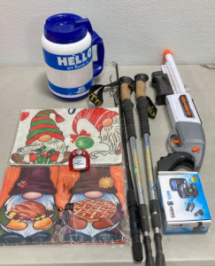 Daiwa Fishing Pole, Pro Trekker poles Dash Cam & More