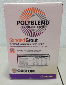 (1) PolyBlend Sanded Grout For grout Joints 1/8&rdquo;-1/2&rdquo;
