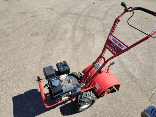 Troy Bilt Rear Tine Garden Tiller. 208 cc Motor Cranks and Runs Second ...