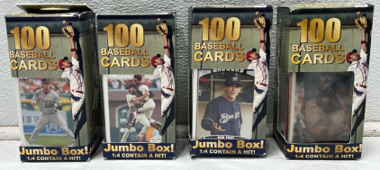 (4) Boxes of Baseball Cards in Original Packaging