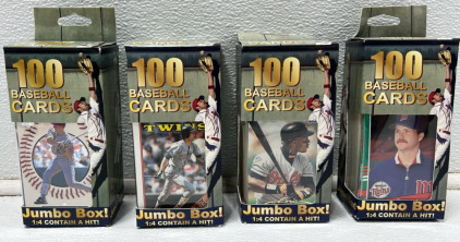 (4) Boxes of Baseball Cards in Original Packaging