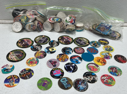 (4) Bags of Vintage Collectable Pogs