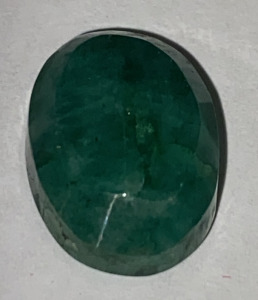 (1) Cut and Facted Brazilian Emerald 10 Carat