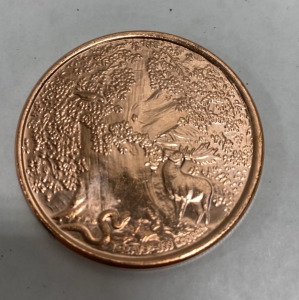 (1) Norse N&igrave;&ograve;h&ouml;ggr .999 Fine 4oz Copper Coin
