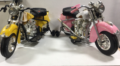 (2) Indian Battery Opparated Kids Mortercycles One Boys One Girls