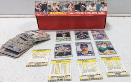 Sleeve of 1989 Baseball Cards Including Curt Young, Rick Aguilera and more