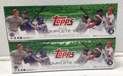 (2) Sleeves of 2012 Baseball Cards including Adam Eaton, J.J Hoover and more