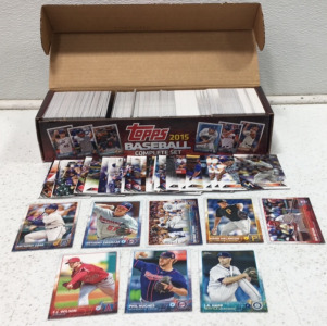 Sleeve of 2015 Baseball Cards including Phil Hughes, C.J. Wilson and more