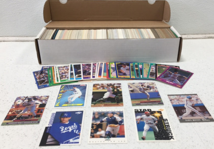 Sleeve of 80s/90s Baseball Cards including Jose Rosado, Mike Witt and more