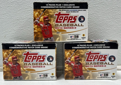 (3) Boxes of 2013 Baseball Cards in Original Packaging