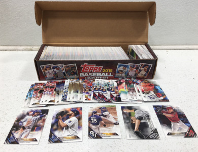 Sleeve of 2015 Baseball Cards including Danny Duffy, Robbie Ray and more